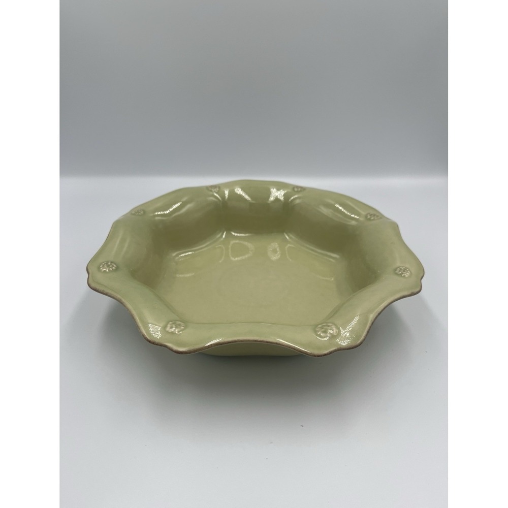 Juliska Ceramics Berry & Thread Pistachio Green Soup Pasta Bowl 9" Scalloped